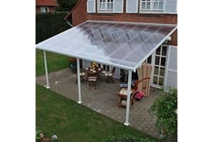 SH000AD Lastra di Copertura in Policarbonato,Isolamento Antipioggia Trasparente PC Pannello,Pensilina Tettoia per Esterno,Sostituzione del Rivestimento per Serra,Facile Tagliare (WxL: 1.5x2m)