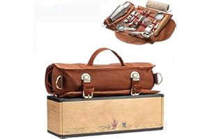 KEPTFEET Borsa da viaggio per kit da - Borsa da viaggio portatile per set da bar Borsa da viaggio per kit da barman professionale con tracolla per un facile trasporto e conservazione ((senza attrezzi))