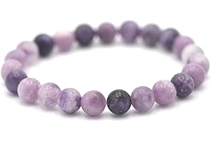 Miracles Minéraux Bracelet perle ronde 8 mm, pierre naturelle, création artisanale française, plus de 80 choix