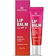 Botanic Hearth Raspberry SPF Lip Balm with Transparent Shine for Dark, Dry, Chapped Lips with Jojoba Oil, Vitamin E & Allantoin | Lip Care Balm for Women & Men | SPF Sun Protection | 10g