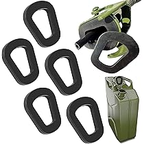 5 Guarnizioni Gomma Per Taniche Benzina - Ricambio Per Serbatoi 5-20 Litri, Nero - Foto 2