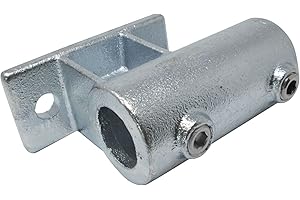 SOTOOLS SO-TOOLS® Temperguss Wandhalter für 33,7 mm Rohr Senkrechter Wandhalter für 33,7 mm Rohr mit Befestigungsplatte Rohrverbinder