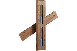 Foxyoo Sauna Timer,Sauna Clock,Sauna Sand Timer Infrared Sauna Accessories for Traditional Sauna,Barrel Sauna or Outdoor Sauna,Outside/Indoor Home Sauna Hourglass Timer and Decor,Canada Red Cedar Blue