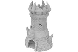 FELDHERR Fates End Dice Tower: Fighter, Colore:Grey, Style:Dice Tower without tray