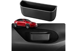 BASENOR Tesla Model 3 Model Y Model S Model X Porte-Lunettes de Soleil Organisateur de Console Centrale Silicone Volant Side Storage Box Etui à Lunettes Porte-Cartes clés Accessoires