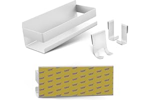 LIEBHEIM étagère de Douche Panier de Douche étagère de Salle de Bain sans perçage - Fixation très Solide grâce à la Bande adhésive de Montage TESA - Aluminium (Aluminium brossé)