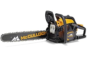Tronçonneuse thermique CS 50S McCulloch : Tronçonneuse avec moteur de 2100 W, guide-chaîne de 45 cm, starter combiné intégré (N° d’art. 00096-73.003.01)