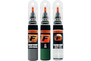 F FIRANTO FIRANTO Kit de Pintura de Retoque Coche para Mini C3B British Racing Green IV, Set de Reparación de Rayones y Arañazos Incluye 15 ml Bolígrafo para Retocar Pintura Coche, Primer y Barniz