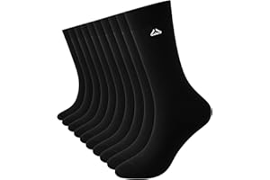 Gendewiner Plain 5/10 Pairs Womens 4-7 Seamless Cotton Ladies Calf Socks Multipack Set Women's Socks for Daily Life