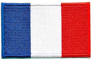 HEGIBAER 30 x 20 mm France flag Paris Lyon sew on badge/iron on patch 0910 mini