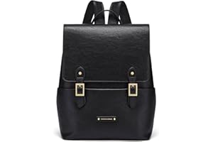 CNOLES Cnolés Sac à dos en cuir pour femme Multifonctionnel Vintage Sac à dos d'école Sac à bandoulière souple en cuir pour shopping ordinateur portable