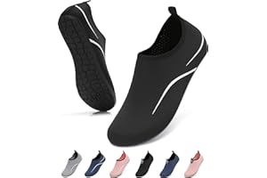 VOLHAL Badeschuhe Wasserschuhe Damen Herren Schwimmschuhe Schnell Trocknend Strandschuhe rutschfeste Aquaschuhe Leicht Surfschuhe für Beach Pool Yoga Gr 35-47 EU