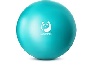 Slim Panda Ballon Pilates Petite,23 cm Anti-Slip Ballon de Gymnastique avec Paille de Gonflage,Soft Yoga Ball Équilibre pour Seniors Thérapie,Fitness,Entraînement à l'équilibre