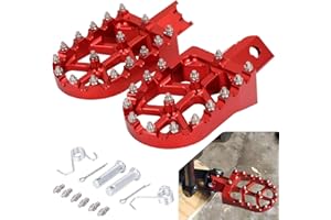 JFG RACING Motorrad Fußrasten CNC Aluminium für CRF XR CR 50 70 80 100 125 CT200U Mini Bike SSR RFZ BETA Pit Bike-Rot
