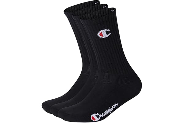 Champion unisex - vuxen Core 3pp Crew Strumpor (3-pack)