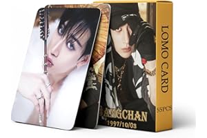 YUTO Stray Kids Photocards 55 PCS Album Photo Cards Kpop Gift Lomo Cards for Boys and Girls (Bang Chan)