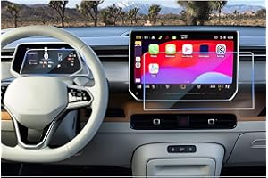 CDEFG Compatible with VW ID.3 ID.4 ID.5 ID.Buzz/Cupra Born 2024 2025 2026 12.9 Inch Navigation + 5.3 Inch Digital Cockpit Tempered Glass Screen Protector Screen Protector id3 id4 id5 Accessories Pack