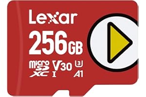 Lexar PLAY Micro SD 256 GB, Scheda microSDXC UHS-I, Lettura Fino a 150MB/s, Compatibile con Nintendo Switch, dispositivi di gioco portatili, Smartphone e Tablet (LMSPLAY256G-BNNAG)