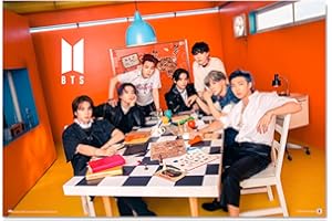 Grupo Erik: Poster BTS Superstars | Da Parete, 61x91,5cm, Carta Lucida | Incorniciabile | BT21, Camera Da Letto, Merch, Gadget