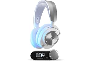 SteelSeries Arctis Nova Pro Wireless PS White Gaming Headset Headphones Lightweight Wireless for PS Enclosed High Resolution Active Noise Canceling Hi-Fi Sound 61526 White Adjustable