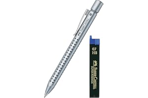 Faber-Castell Portamine Grip 2011, spessore mina: 0,7 mm (argento + mine), 1 pezzo (confezione da 1)