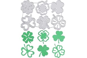 GLOBLELAND Fustella Trifoglio Metallo Taglio Muore Trifoglio Taglio Muore Stencil Modello Fustelle per Stencil In Metallo per Carta Scrapbooking Decor