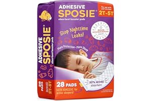 SELECT KIDS Sposie Diaper Booster Pads 2T-5T, 28 Count - Baby Diaper Pads Inserts Overnight, Diaper Liners for Nighttime Diapers, Overnight Diapers