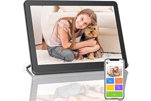 Fambrow Digital Picture Frame WiFi 8 inch, HD IPS Touch Screen Electronic Photo Frame with Cloud Storage, 16GB Internal Memory, Share Picture Music Video Instantly via App/Email