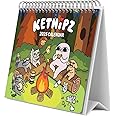 Grupo Erik Calendar 2025 Desk Calendar Ketnipz Calendar 2025 Family Planner Desk Calendar 2025 to Stand Up 20 x 17 cm Annual Calendar 2025