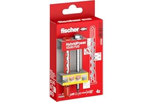 fischer HybridPower kołek rozporowy 10 x 90 stopni zapewnia najwyższą nośność i bezpieczeństwo, łatwy montaż bez narzędzi do osadzania, uniwersalne do otworów i materiałów budowlanych, murów, betonu