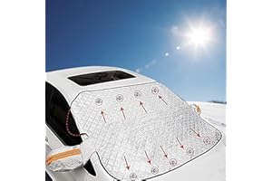 Pare Soleil Voiture Pare Brise Avant,Protege Pare Brise Givre Universelle pour Voiture Anti UV Neige Glace Pluie Magnétique Pliable Argenté