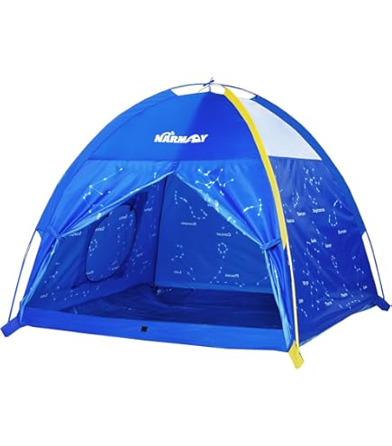 STARLYF SleepFun Tent Original Playhouse voor kinderen, uit de tv-reclame, pop-up bedtent met leeslamp, decoratie voor slaapkamer eenpersoonsbedden