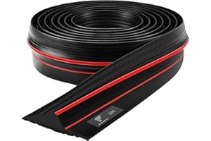 shinfly Guarnizione Soglia Porta Garage 3 m, La Paratie Antiallagamento per Garage è Adattata per La Parte Inferiore Della Porta Del Garage, Barriera Antiallagamento Protegge Dalle Acque Piovana