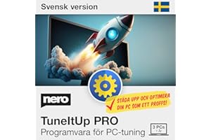 Nero TuneItUp PRO | PC Tuning | Snabba upp din dator | Starta Windows snabbare | Surfa snabbare | Optimera ditt operativsystem | Årslicens | Windows 11 / 10 / 8.1 / 8 / 7 (3 PC)