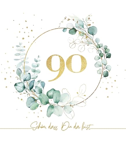 40 Pièces Serviettes Eucalyptus 80e Anniversaire,Serviette 80