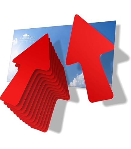 10 Frecce Adesive Gialle Per Segnaletica Pavimento - 50x200 Mm, PVC Resistente, Per Aree Lavoro - Foto 10