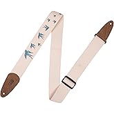 Levy's Leathers 2" Cotton Guitar Strap with Decorative Print and Suede Ends