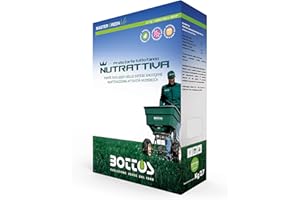 MAGAZZINI GM Bottos, Concime granulare naturale Nutrattiva,adatto tutto l'anno per lo sviluppo delle difese del prato (2,7 Kg)