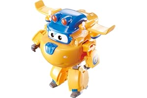 Super Wings TRANSFORMING DONNIE CONSTRUCTION – Avion Jouet Transformable et Figurine Robot, Robot Transformable du Dessin Animé ,Jouet Enfant 3 4 5 6 7 8 Ans Garcon Fille
