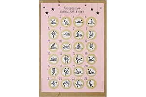 CL&MH Adventskalender Weihnachts-Rubbelkarte – Adventskalender – Überraschung. Lustige, unhöfliche Weihnachts-Rubbelkarte – Frecher Adventskalender – Postkarte zum Rubbeln. Adventskalender Kamasutra