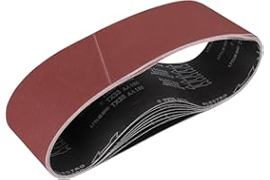 STEBRUAM Nastri Abrasivi 150x 1220 mm,8PCS 180 grana Levigatrice a Nastro