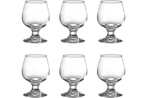 binsakao Lot de 6 petits verres à shot pour cognac, porto, tequila (150 ml), 6shotglass