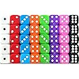 Smith’s® 40 Pack of Eco Friendly Dice | 16MM | 6 Sided Dice | No Harmful Materials | Rounded Edges for Smoother Rolling | 8 Beautiful Custom Colours