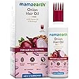 MAMAEARTH Onion Hair Oil for Hair Regrowth & Hair Fall Control, 150 ml