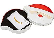 Amazon.de Geschenkkarte in Geschenkbox (Lächelnder Weihnachtsmann)