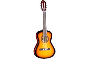 EKO GUITARS - CS-2 SUNBURST Chitarra Classica Serie Stdio Scala 1/4, top in Tiglio laminato, Fasce e Fondo in Tiglio Laminato, Manico e Tastiera in Betulla, Custodia Inclusa, Colore Sunburst