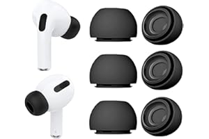 WIKI VALLEY 3Paar Ersatz-Ohrstöpsel für Airpods Pro und AirPods Pro 2nd Generation mit Loch zur Geräuschreduzierung,Silikon Ohrpolster Kompatibel mit Airpods Pro2 Ohrhörer passend für die Ladehülle-Medium