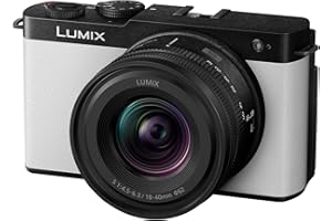 Panasonic Lumix S9, Spiegellose Vollformatkamera mit Objektiv S-R1840E, Open Gate Vlogging, 24,2 MP, 6K/4K, 779-Punkt-PDAF, Bildstabilisierung, LUTs, 180°-Flexibler-Monitor, 5 GHz WLAN, Weiss