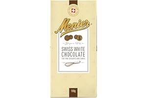 Menier Premium Swiss White Chocolate, 100 g (Pack of 16) – Exquisite Quality Chocolate for Baking, Rich and Sweet, Perfect for Cookies and Desserts
