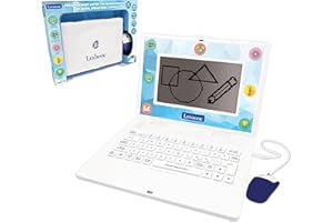 Lexibook - Zweisprachiger und pädagogischer Laptop Englisch/Deutsch - 170 Aktivitäten zum Lernen, Spiele und Musik, großer Bildschirm, JC599i3